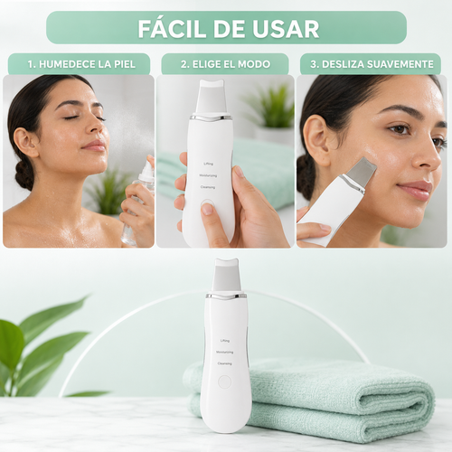 Espatula Ultrasonica Facial 3 En 1